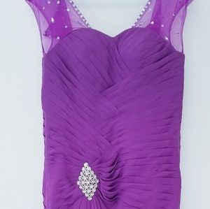 Purple occasion dress
